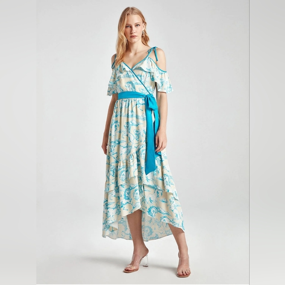 NWT Midi Wrap Dress